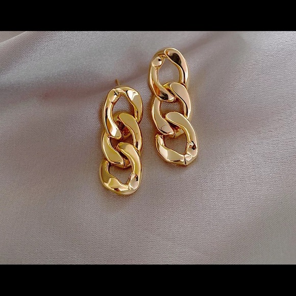 chain link earrings - Picture 4 of 4